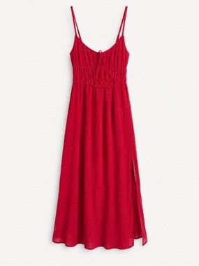 Hollister Red Smocked Waist Maxi Dress Size XS